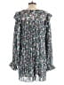 Endless Rose 100% Polyester Blue Ivory Casual Dress Size L - photo 2