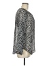 Daisy Fuentes Silver Long Sleeve Blouse Size M - photo 4