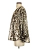 Assorted Brands 100% Polyester Animal Print Gold Long Sleeve Blouse Size S - photo 5
