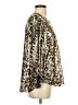 Assorted Brands 100% Polyester Animal Print Gold Long Sleeve Blouse Size S - photo 4