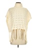 Davi & Dani 100% Polyester Ivory Poncho Size S - photo 1