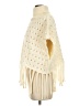 Davi & Dani 100% Polyester Ivory Poncho Size S - photo 5