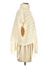 Davi & Dani 100% Polyester Ivory Poncho Size S - photo 4