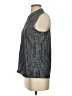 Nike 100% Polyester Silver Sleeveless Blouse Size S - photo 5