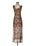 Louna Animal Print Brown Cocktail Dress Size S - photo 1