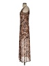 Louna Animal Print Brown Cocktail Dress Size S - photo 5