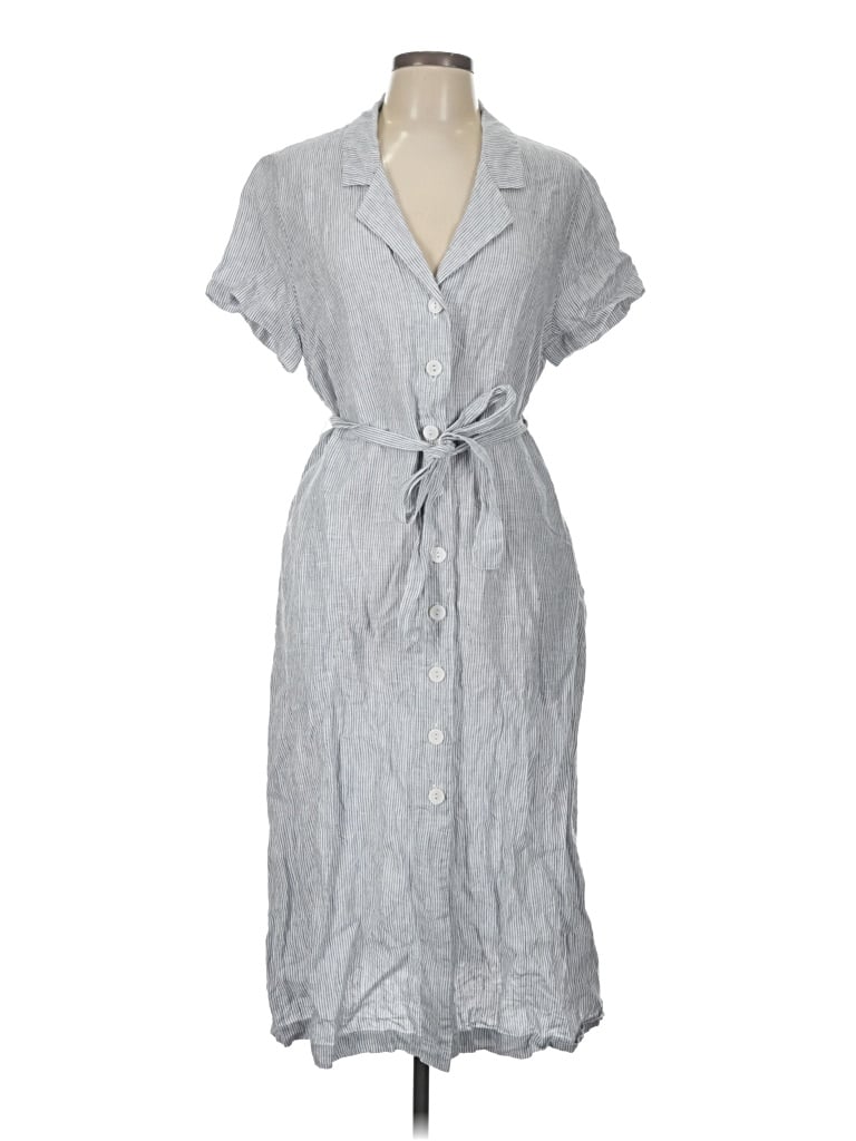 Pre-owned Quince Casual Dress In Gray