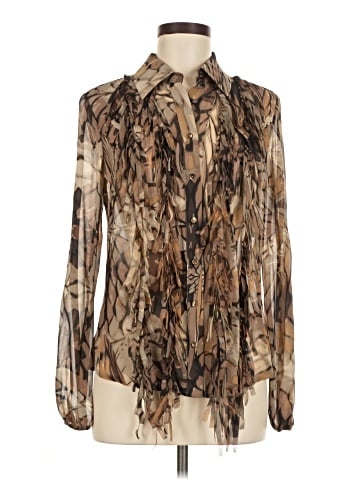 Per Se By Carlisle Long Sleeve Silk Top (view 1)