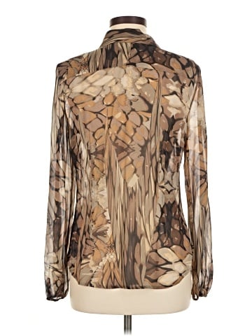 Per Se By Carlisle Long Sleeve Silk Top (view 2)