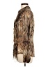Per Se By Carlisle 100% Silk Animal Print Brown Long Sleeve Silk Top Size 8 - photo 5
