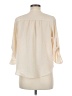 Bar III 100% Polyester Ivory 3/4 Sleeve Blouse Size M - photo 2