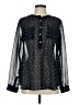 Old Navy Polka Dots Black Long Sleeve Blouse Size M - photo 1