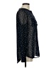Old Navy Polka Dots Black Long Sleeve Blouse Size M - photo 4
