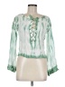 Exist 100% Rayon Green Long Sleeve Blouse Size M - photo 1
