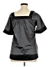 Eyeshadow 100% Polyester Black Short Sleeve Blouse Size XL - photo 2