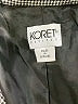 Koret 100% Polyester Houndstooth Gray Black Blazer Size 8 - photo 6