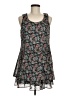 All That Jazz 100% Polyester Floral Black Casual Dress Size 7 - 8 - photo 1
