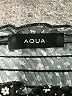 Aqua Polka Dots Black Short Sleeve Blouse Size M - photo 4