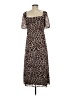 Nine Britton Animal Print Brown Casual Dress Size M - photo 2