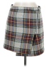 Topshop Plaid Gray Casual Skirt Size 6 - photo 1