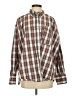 BDG 100% Cotton Plaid Brown Long Sleeve Button-Down Shirt Size S - photo 1