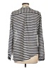Papaya 100% Polyester Stripes Silver Long Sleeve Blouse Size L - photo 2