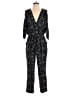 Elevenses 100% Polyester Paisley Black Jumpsuit Size S - photo 1