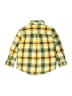 Gymboree 100% Cotton Plaid Yellow Long Sleeve Button-Down Shirt Size 3 - 4 - photo 2