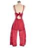 Parker 100% Cotton Hearts Red Pink Jumpsuit Size 2 - photo 2