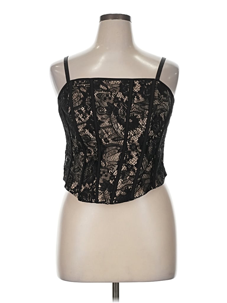 Pre-owned Torrid Sleeveless Blouse In Black
