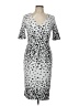 Taylor Polka Dots Silver Cocktail Dress Size 10 - photo 1