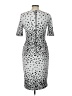Taylor Polka Dots Silver Cocktail Dress Size 10 - photo 2