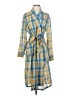 Assorted Brands Plaid Yellow Blue Casual Dress Size S - photo 1