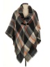 Apt. 9 100% Acrylic Brown Black Poncho One size - photo 1
