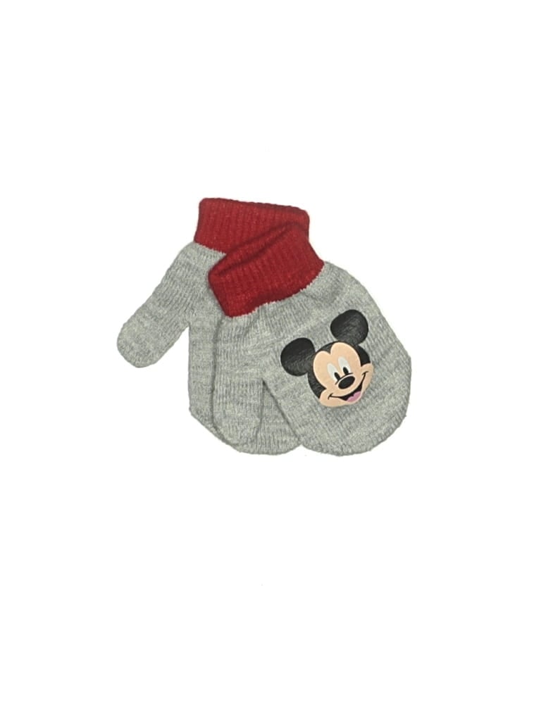 Pre-owned Disney Kids' Mittens In Gray