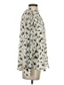Vince Camuto 100% Polyester Animal Print Ivory Long Sleeve Blouse Size XS - photo 4