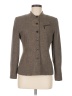 Larry Levine 100% Polyester Tweed Gray Jacket Size 6 (petite) - photo 1