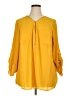 Sacred Threads Yellow 3/4 Sleeve Blouse Size XL - photo 1