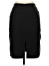 Luly K Solid Black Formal Skirt Size L - photo 2