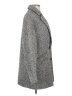 H&M 100% Polyester Tweed Gray Coat Size S - photo 4