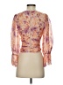 AMUR 100% Silk Orange 3/4 Sleeve Silk Top Size XS - photo 2