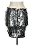 Luxxel 100% Nylon Metallic Silver Formal Skirt Size L - photo 2