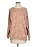 Lou & Grey Animal Print Orange Brown Pullover Sweater Size XS - photo 1