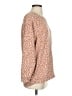 Lou & Grey Animal Print Orange Brown Pullover Sweater Size XS - photo 4