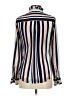 Express 100% Polyester Stripes Ivory Long Sleeve Blouse Size XS - photo 2
