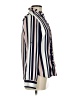 Express 100% Polyester Stripes Ivory Long Sleeve Blouse Size XS - photo 4