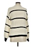 Shein 100% Acrylic Stripes Ivory Pullover Sweater Size 8 - 10 - photo 1