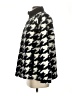 J.Jill 100% Polyester Houndstooth Gray Coat Size S - photo 5
