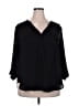 Torrid 100% Polyester Black 3/4 Sleeve Blouse Size 2X Plus (2) - photo 1