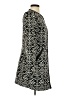 Dennis by Dennis Basso 100% Polyester Print Black Coat Size 2 - photo 4